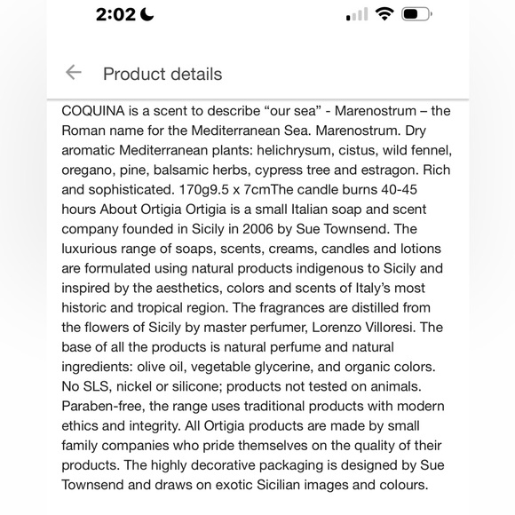 Ortigia Coquina Large Square Candle - Picture 7 of 7